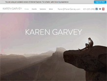 Tablet Screenshot of karengarvey.com